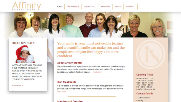 Click image to open the Affinity Dental Care website in a new browser window