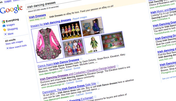 Elevation Search Result on Google