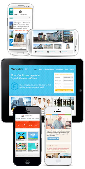 Mobile Responsive Websites designed by Eyesparks in Belfast